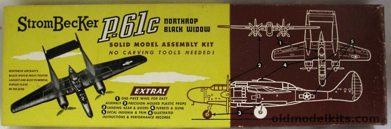 Strombecker Northrop P-61 Black Widow, C33 plastic model kit